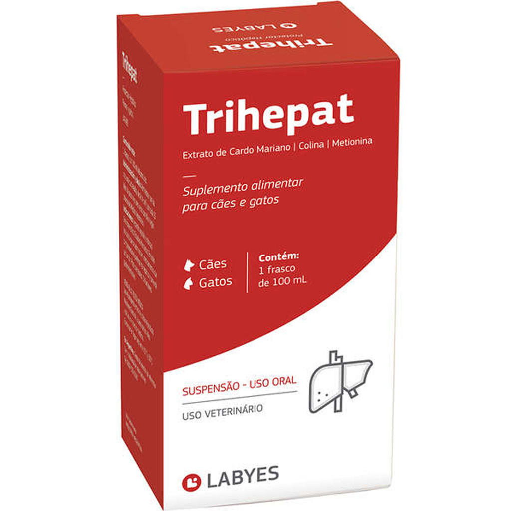 Trihepat Labyes Suplemento Alimentar para Cães e Gatos - 100 mL