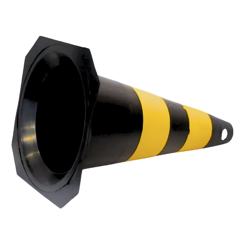Cone De Sinalização Rigido Pvc 50cm Trânsito Epi Pic Plasticos — imagem 2 de 2