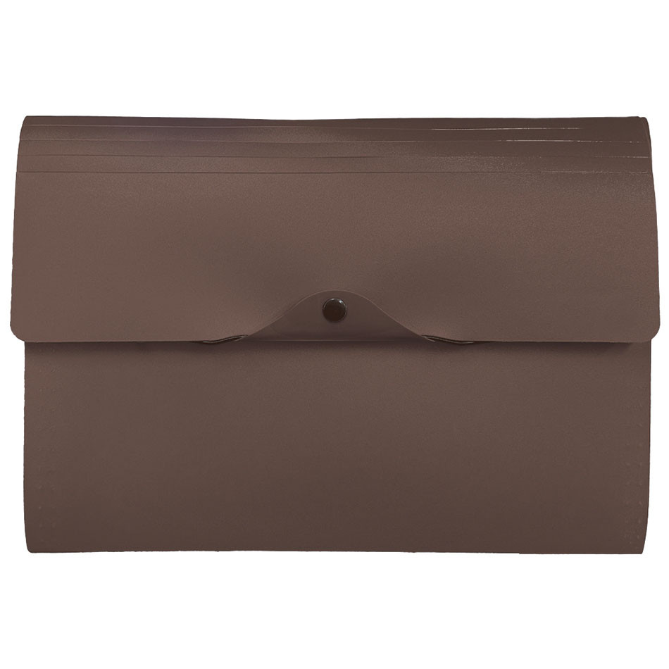 Pasta sanfonada A4 com 12 divisórias Brigadeiro 6108.03 Dello em Oferta na Shopee