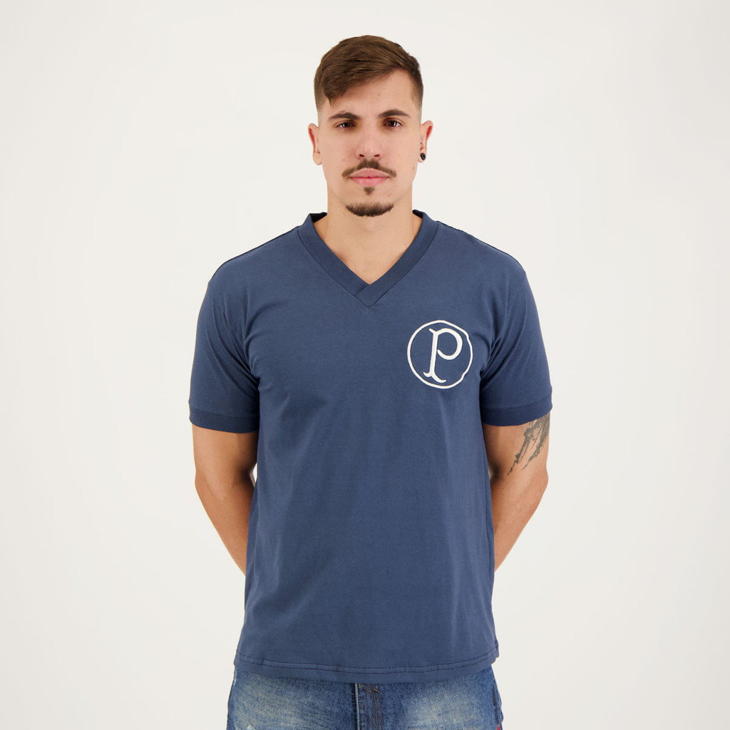 Camisa Palmeiras Retrô 1953 Azul - Sports & Outdoors