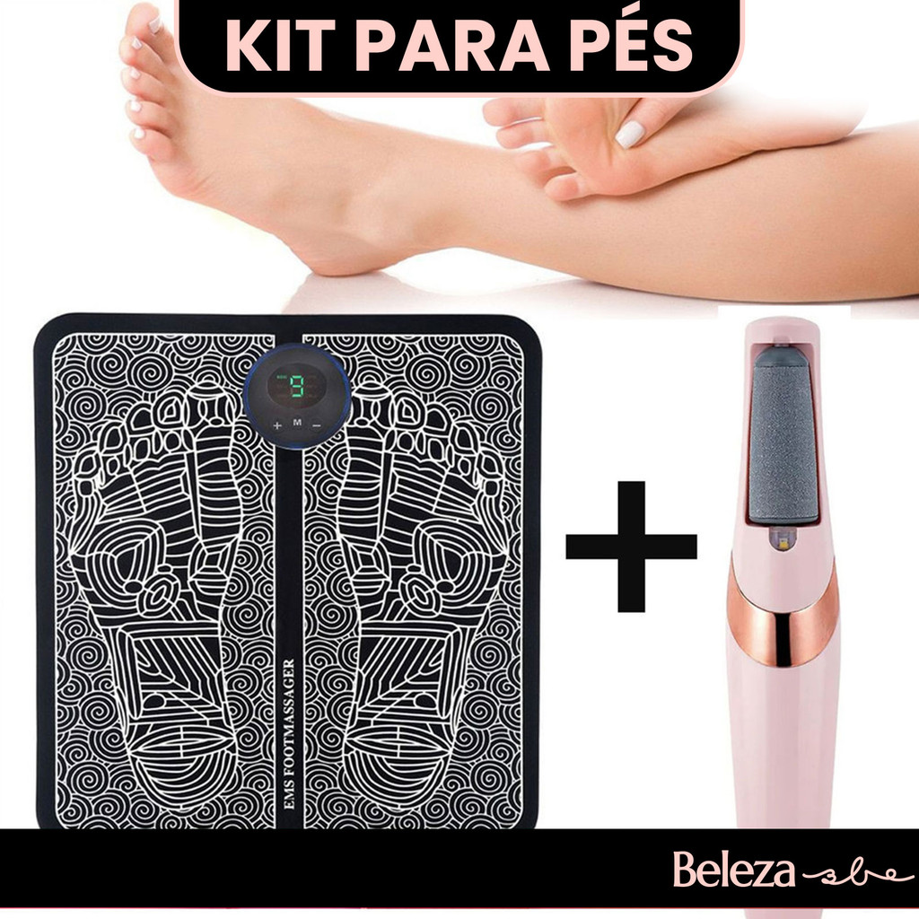 kit para pés E Musculares Tapete Massageador de Pés Lixa Esfoliadora Elétrica Pedicure Aparelho Portátil lixa
