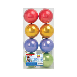 Bola de Natal Lisa Perolada - Toy Story Colorido - 8cm - Disney Original - 8 unidades - Cromus - Rizzo em Oferta na Shopee