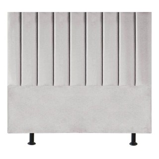 Cabeceira Estofada Cama Box King 195cm Marina Linho Cinza Claro em Oferta na Shopee