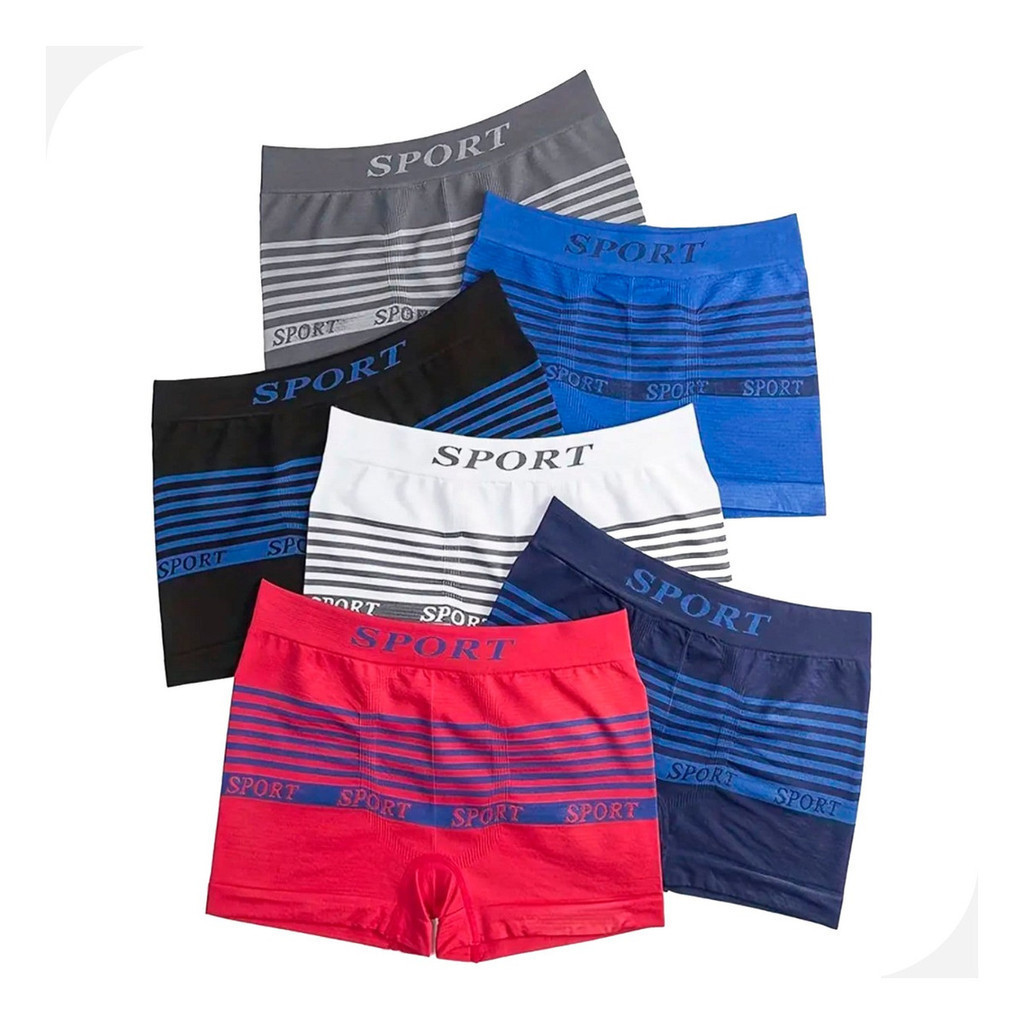 Kit Com 5 Boxers Masculina Microfibra Cueca Boxer em Oferta na Shopee