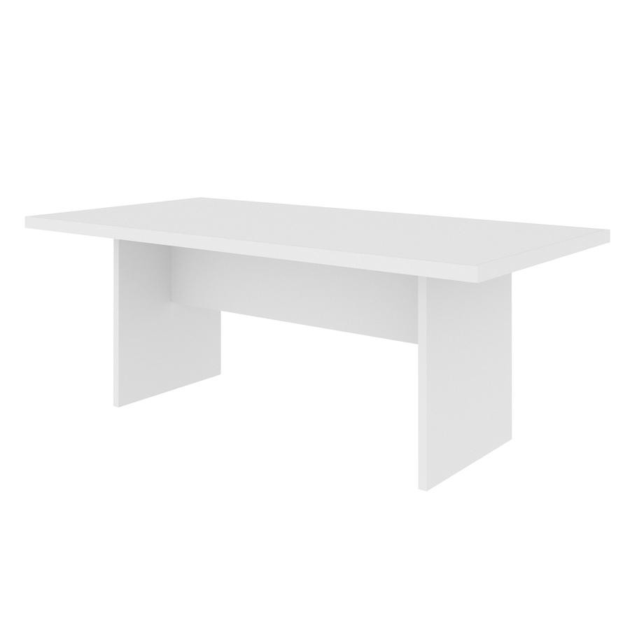 Mesa Escritório Reunião Grande 200x100cm Para até 6 cadeiras Branco