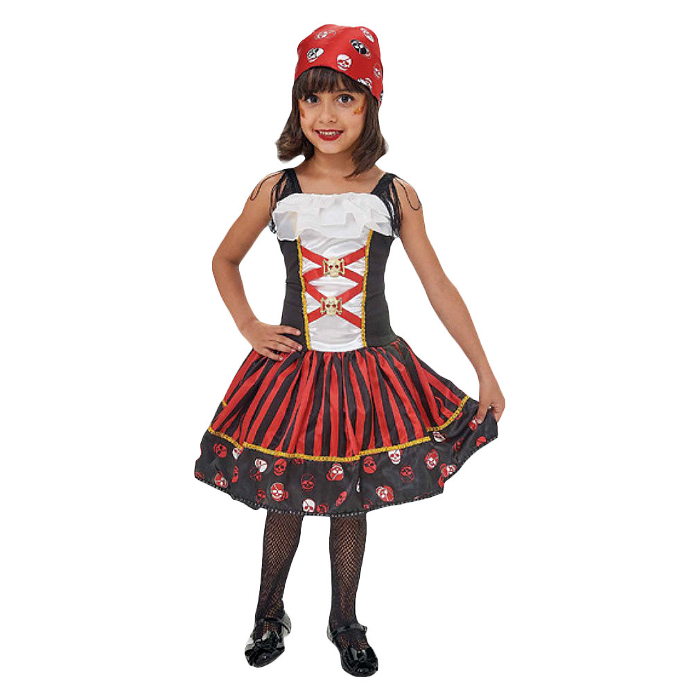 Fantasia Halloween Infantil Pirata Maju com Bandana