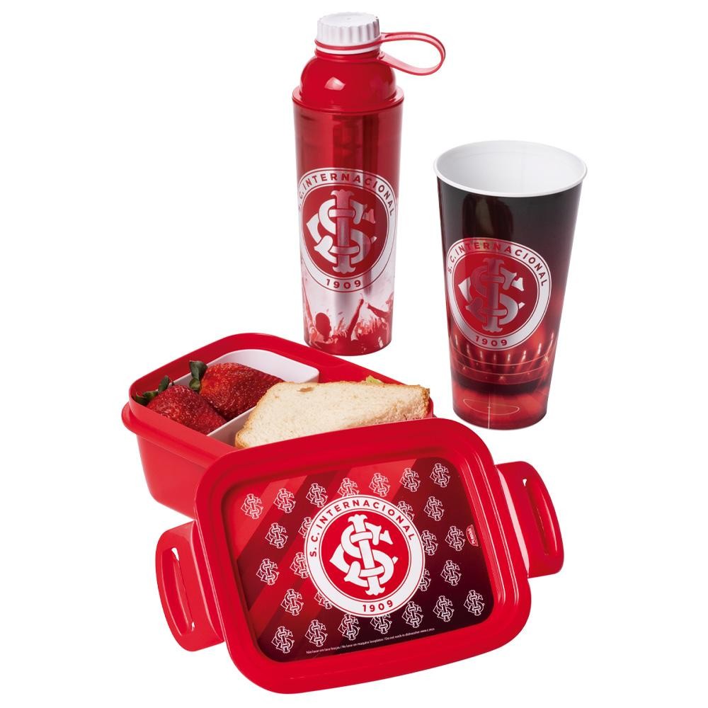 Kit Torcedor 3 Peças Internacional Futebol Plasútil em Oferta na Shopee