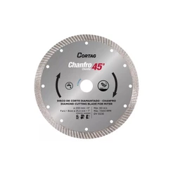Disco Diamantado 200 Mm Linha Zapp Para Chanfro 45° Cortag