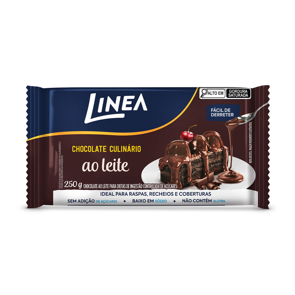 Chocolate Culinário Ao Leite Linea 250g
