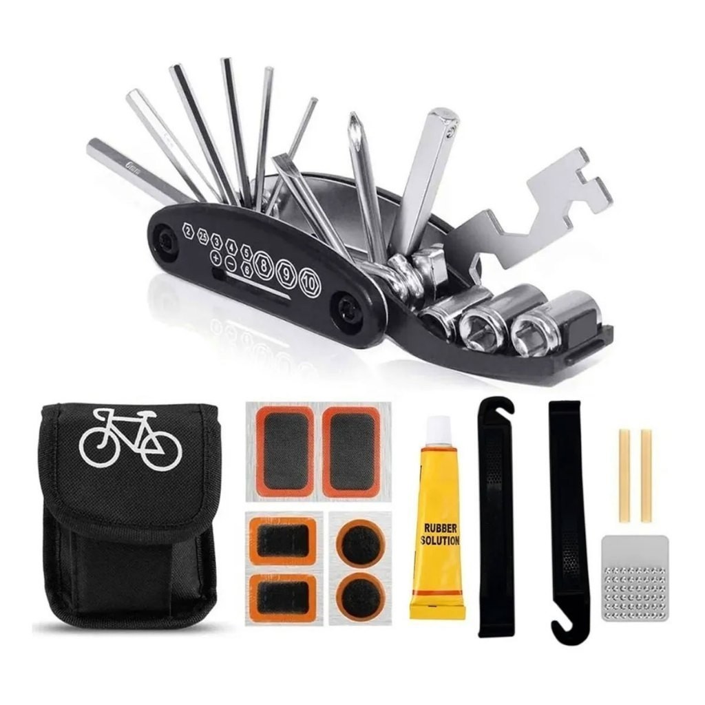 Kit De Reparo E Remendo Manutenção Para Bicicletas Com Chave Allen Bike em Oferta na Shopee