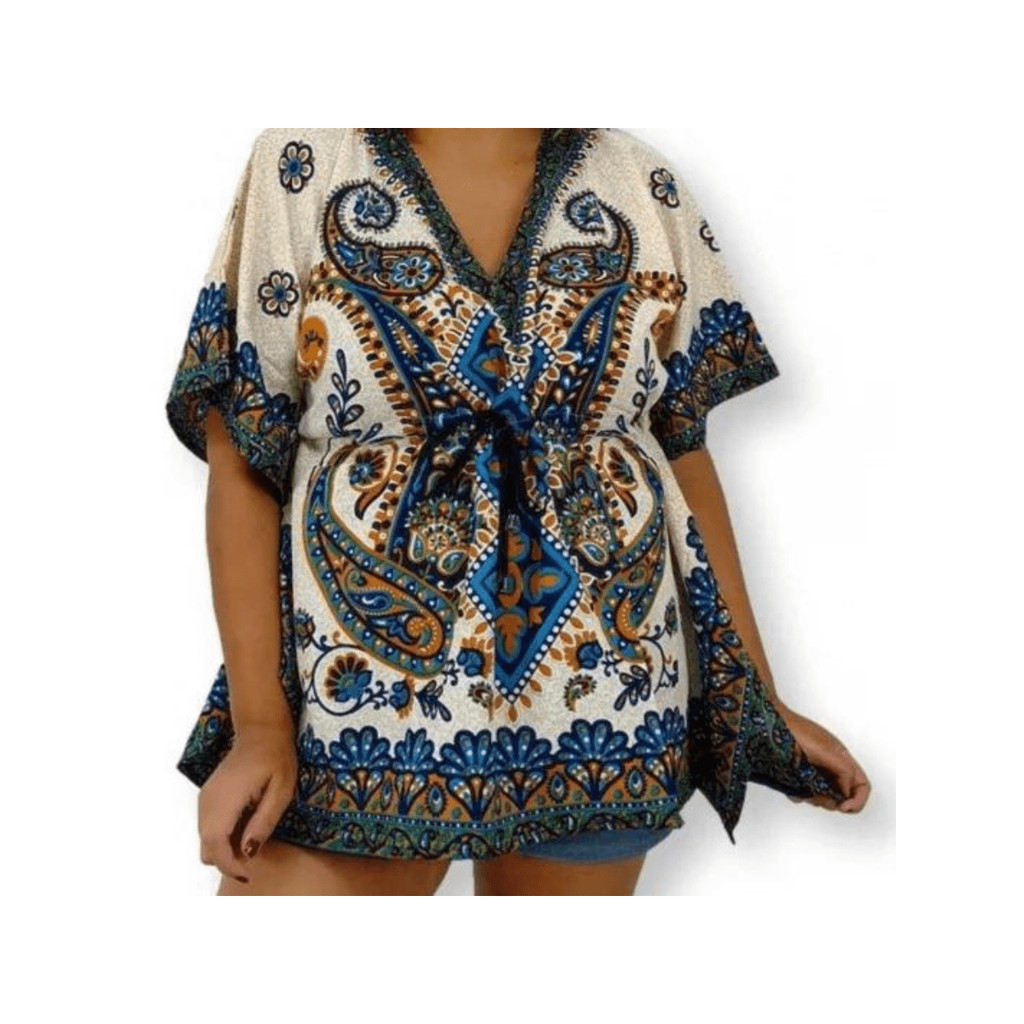 Kit 5 Camisa Bata Indiana Yoga Etnica Kaftan Saída Praia