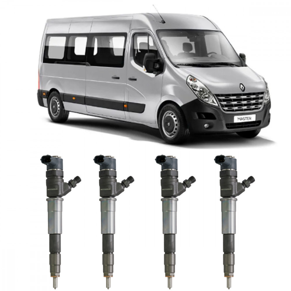 Jogo 4 Bicos Injetores Renault Master 2.3