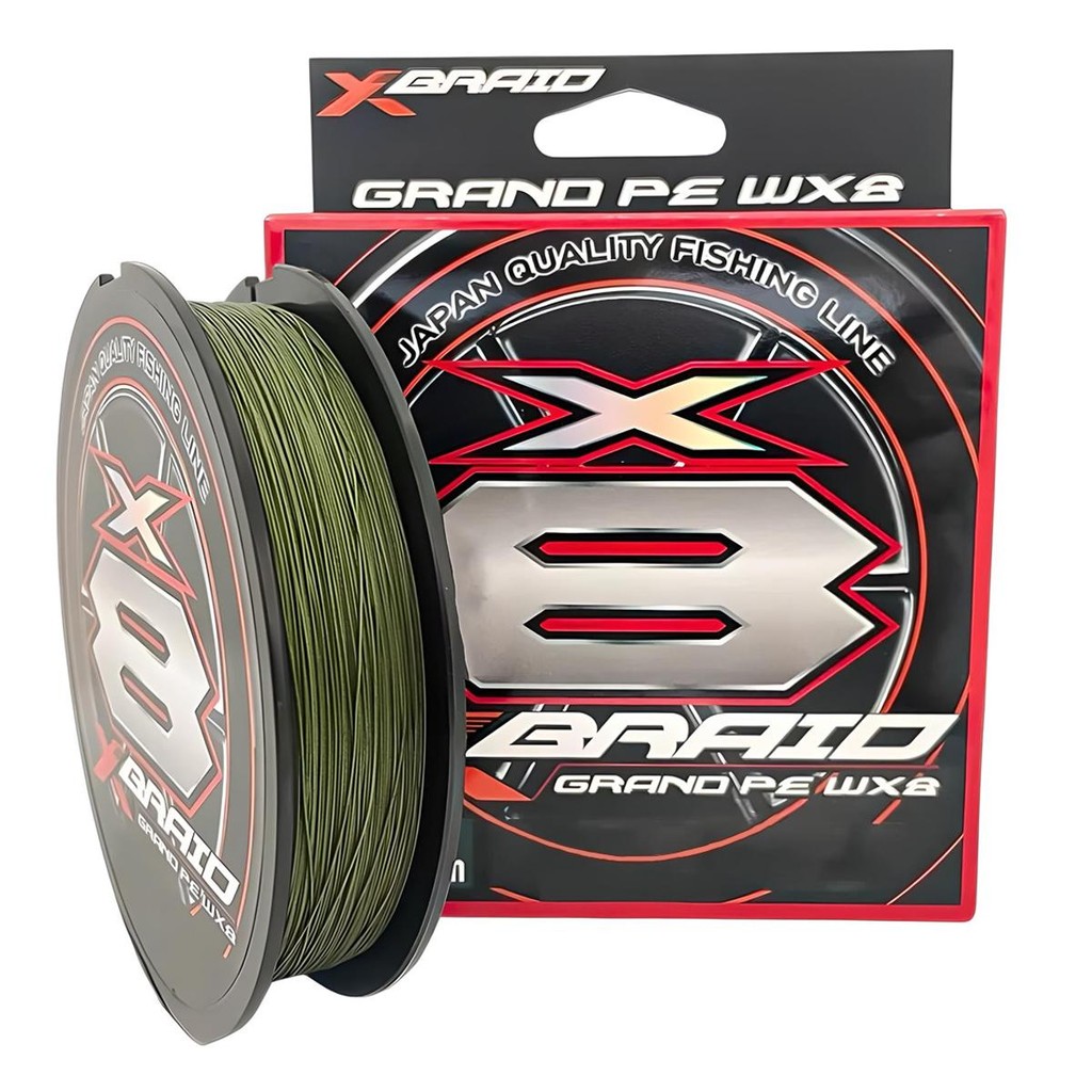 Linha Multifilamento Grand PE WX8 0,27mm 40Lbs 300m - X-BRAID