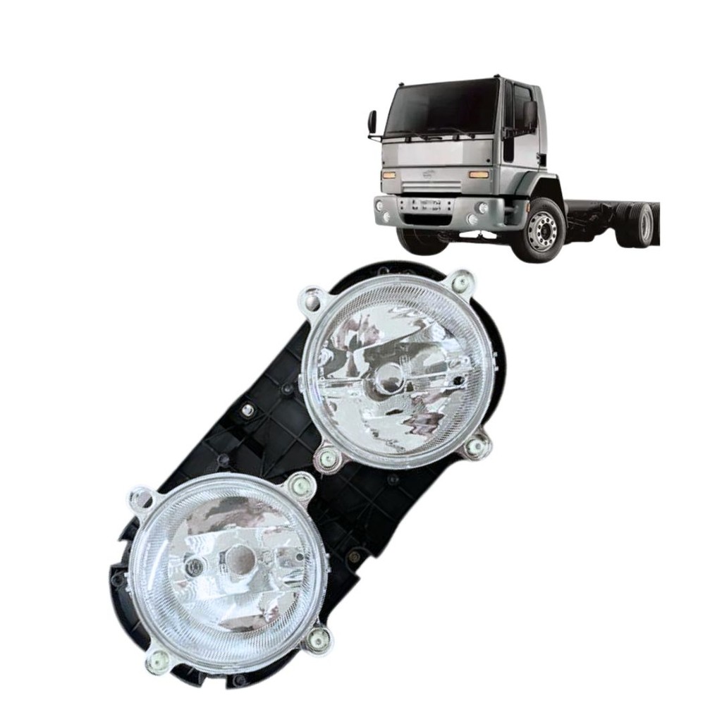 Farol Diagonal Dianteiro Duplo Para Caminhão Ford Cargo 2000 a 2006 Lado Direito Nino F-162