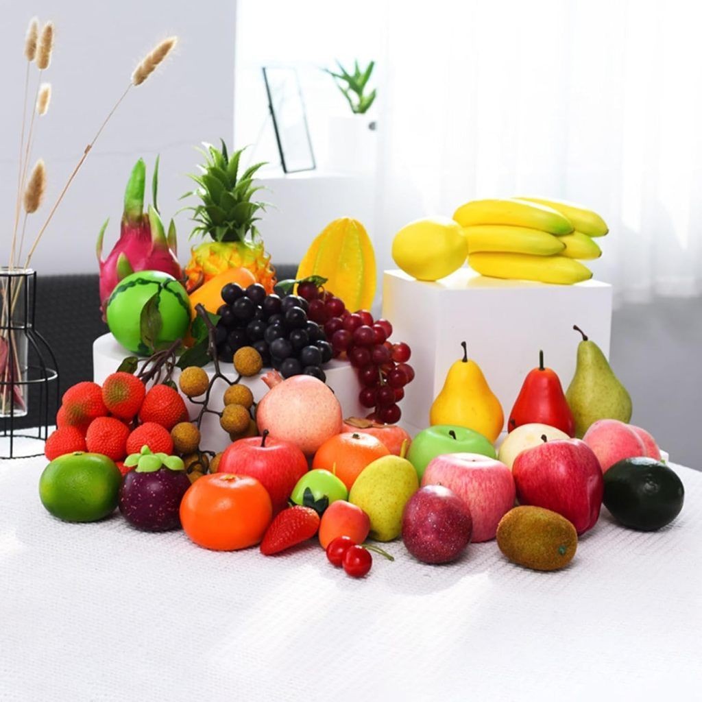 Kit De 6 Mini Frutas Sortidas Decoração Simulação Fruta Real Enfeite em Oferta na Shopee