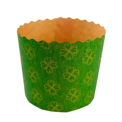 Forma para Panetone Verde 250g c/10 - Ultrafest