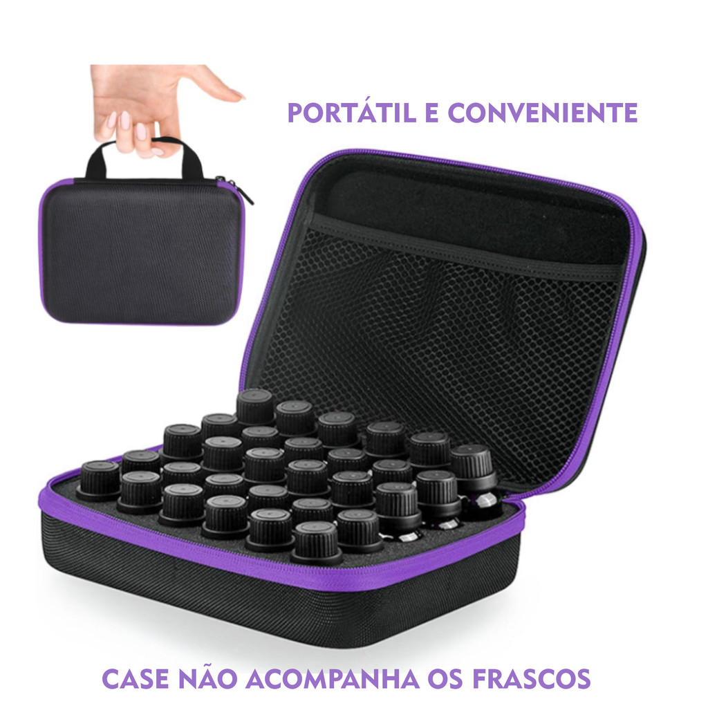 Estojo case de Armazenamento para 30 Frascos De Óleo Essencial Para Aromaterapia bolsa 5 10 15 ml em Oferta na Shopee