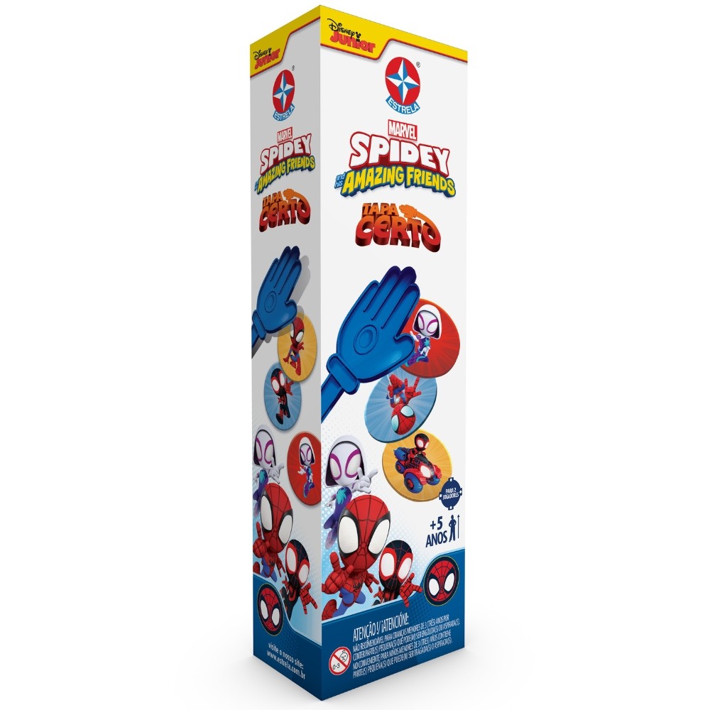 JOGO TAPA CERTO SPIDEY AND HIS AMAZING FRIENDS ESTRELA MÃOZINHA MARVEL HOMEM ARANHA CARTAS DISNEY em Oferta na Shopee