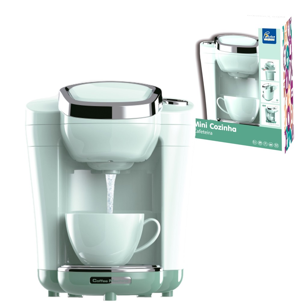 Brinquedo Mini Cozinha Infantil Funciona De Verdade Fogão Microondas Torradeira Batedeira Cafeteira