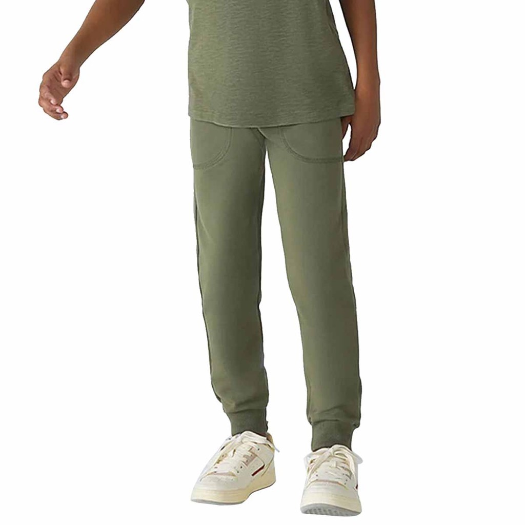 Calça Hering Verde Infantil Básica Moletom Menino Com Bolso