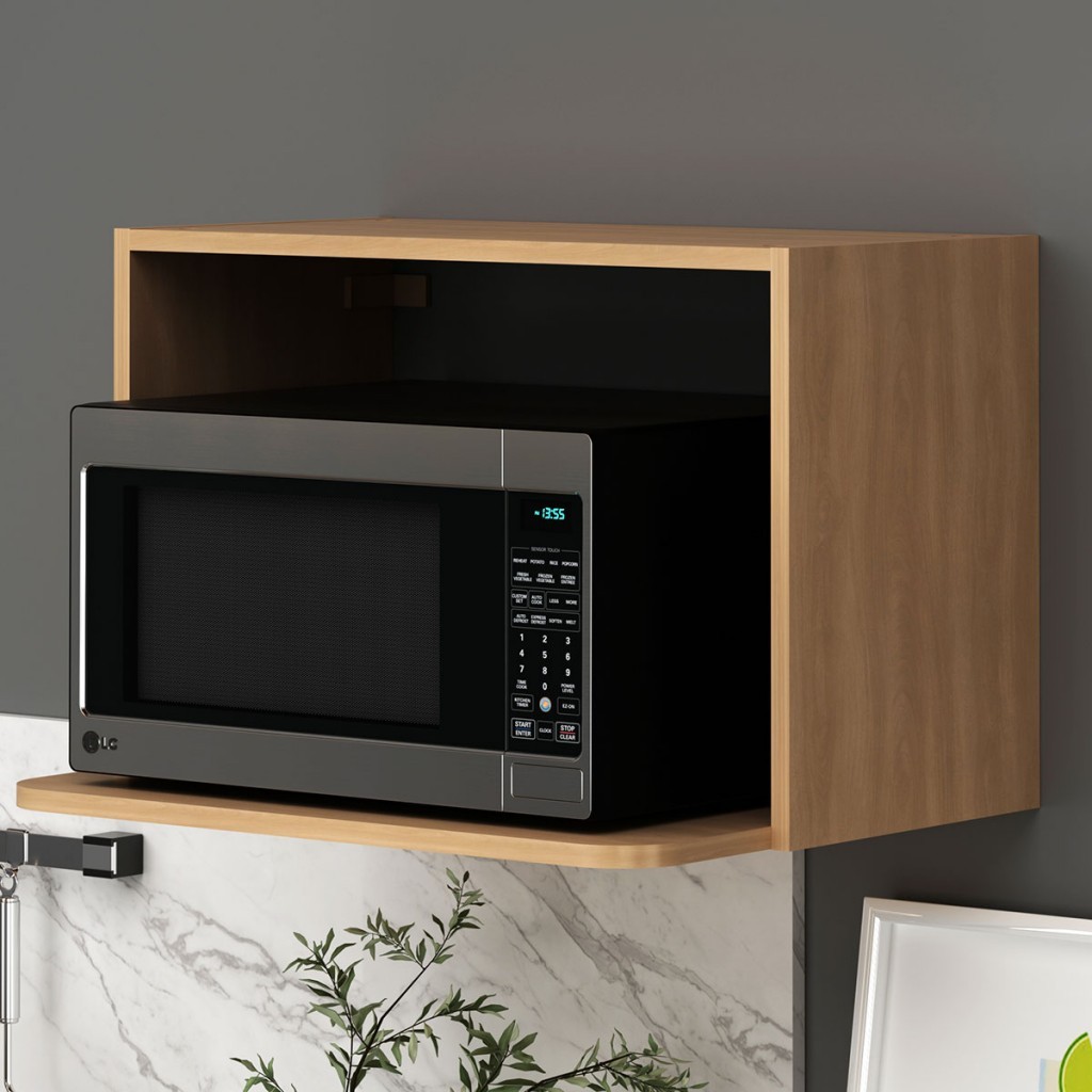 Armário Aéreo Cozinha para Microondas Cz3103 Freijó - Tecno Mobili em Oferta na Shopee