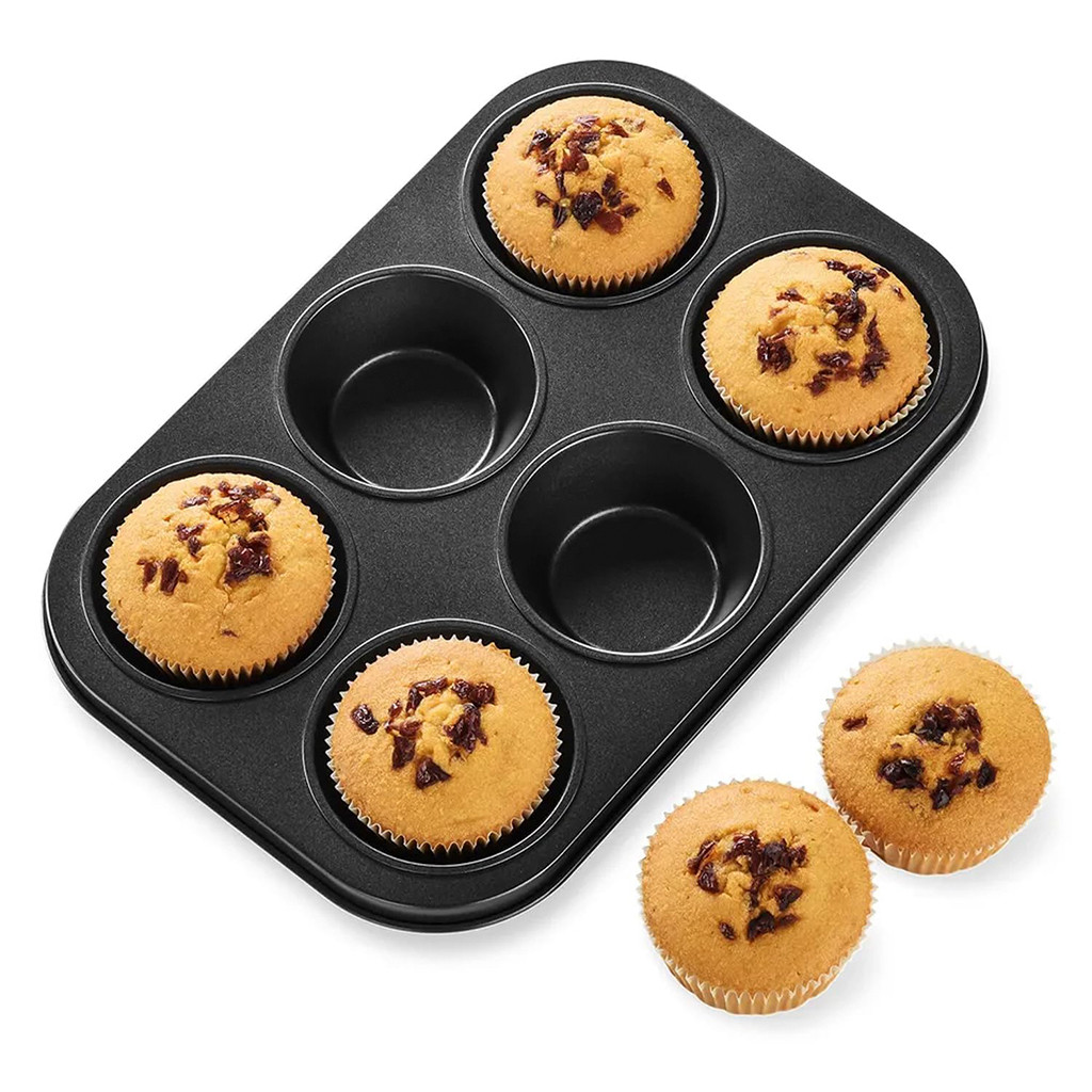 Forma Bolinhos Assadeira 6 Cavidades Antiaderente Bolo Cupcake Teflon Receita Caseira Queca Cozinha