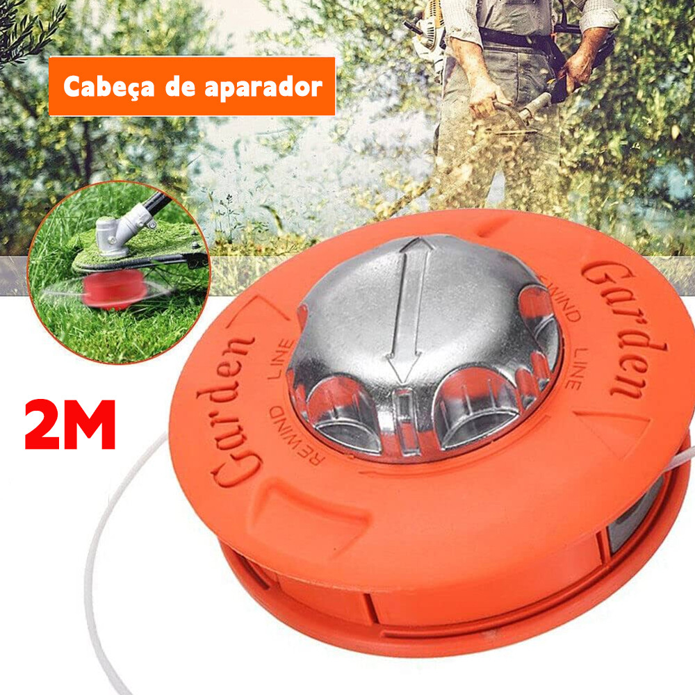 Carretel Automático Easy Load 130mm com Fio de 2 Metros Rosca M10 x 1,25mm para Roçadeira Prático e Resistente