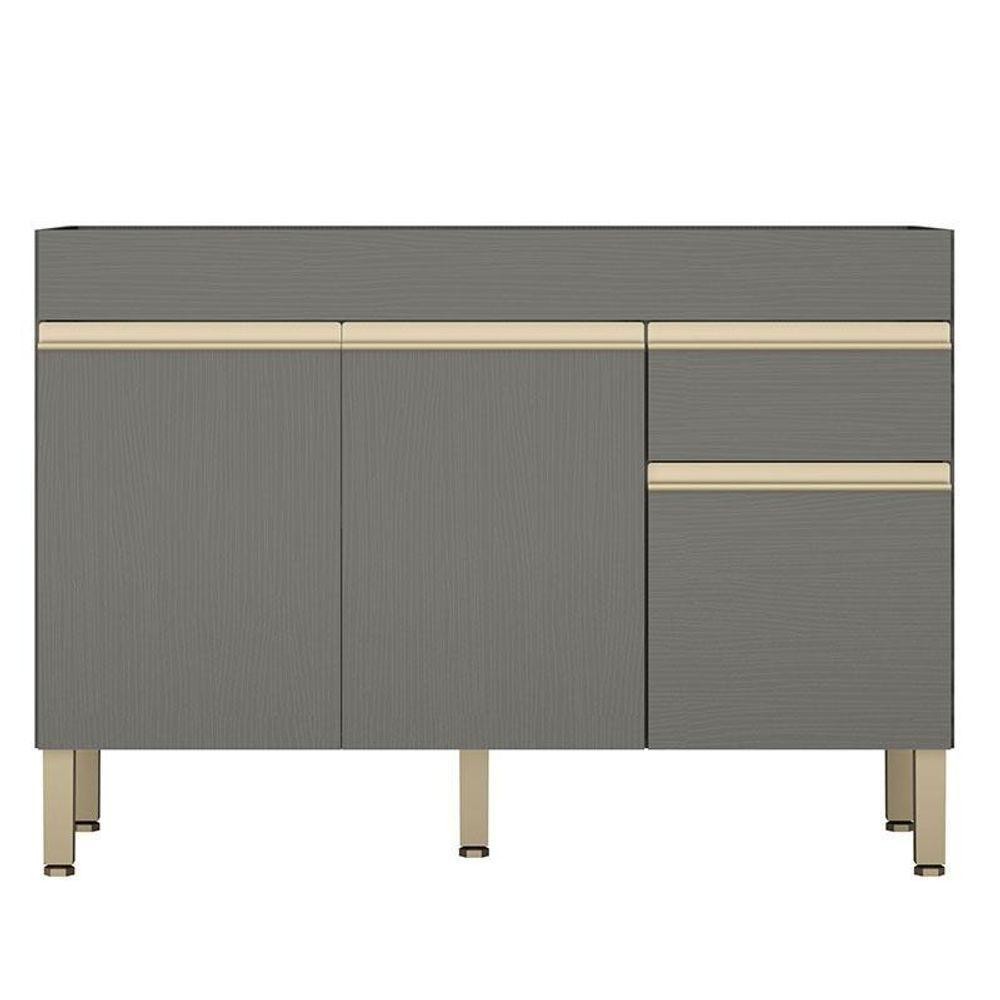 Balcão De Pia Line 120 Cm Gris - Kits Paraná em Oferta na Shopee