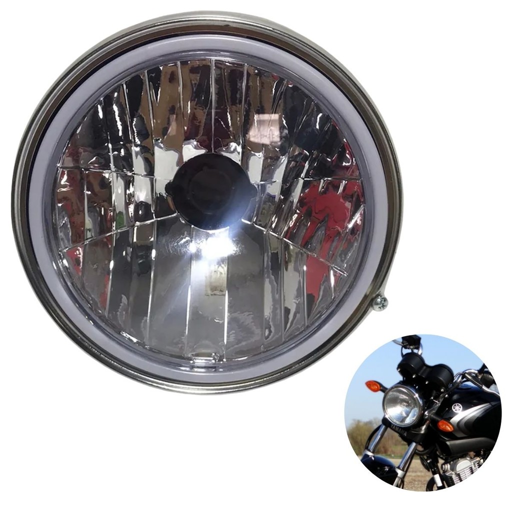 Bloco Óptico Farol Para Moto Yamaha Ybr 125i Ybr 150 Factor