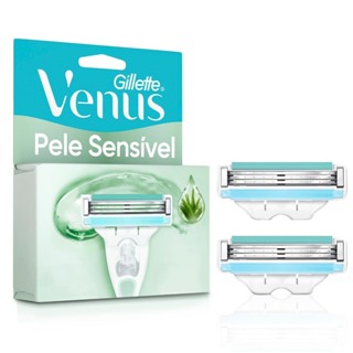 Carga Aparelho Gillette Venus Pele Sensível 2 unidades em Oferta na Shopee