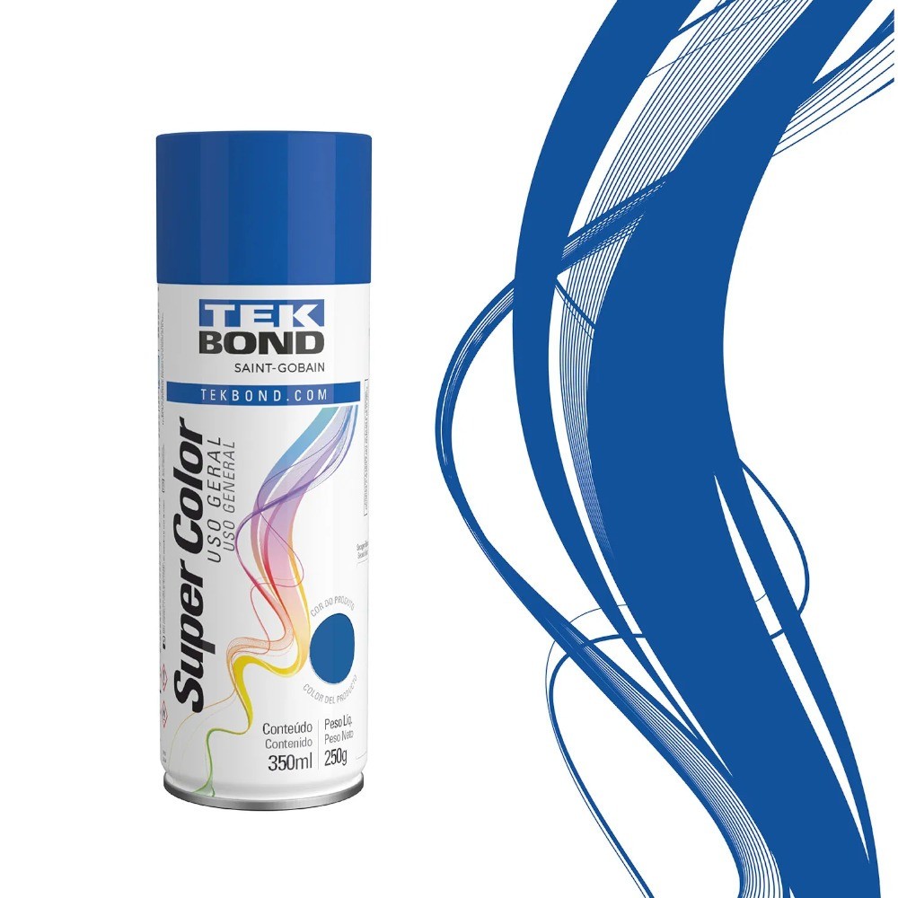 Tinta spray para uso geral 350 ml - Super color Tekbdond