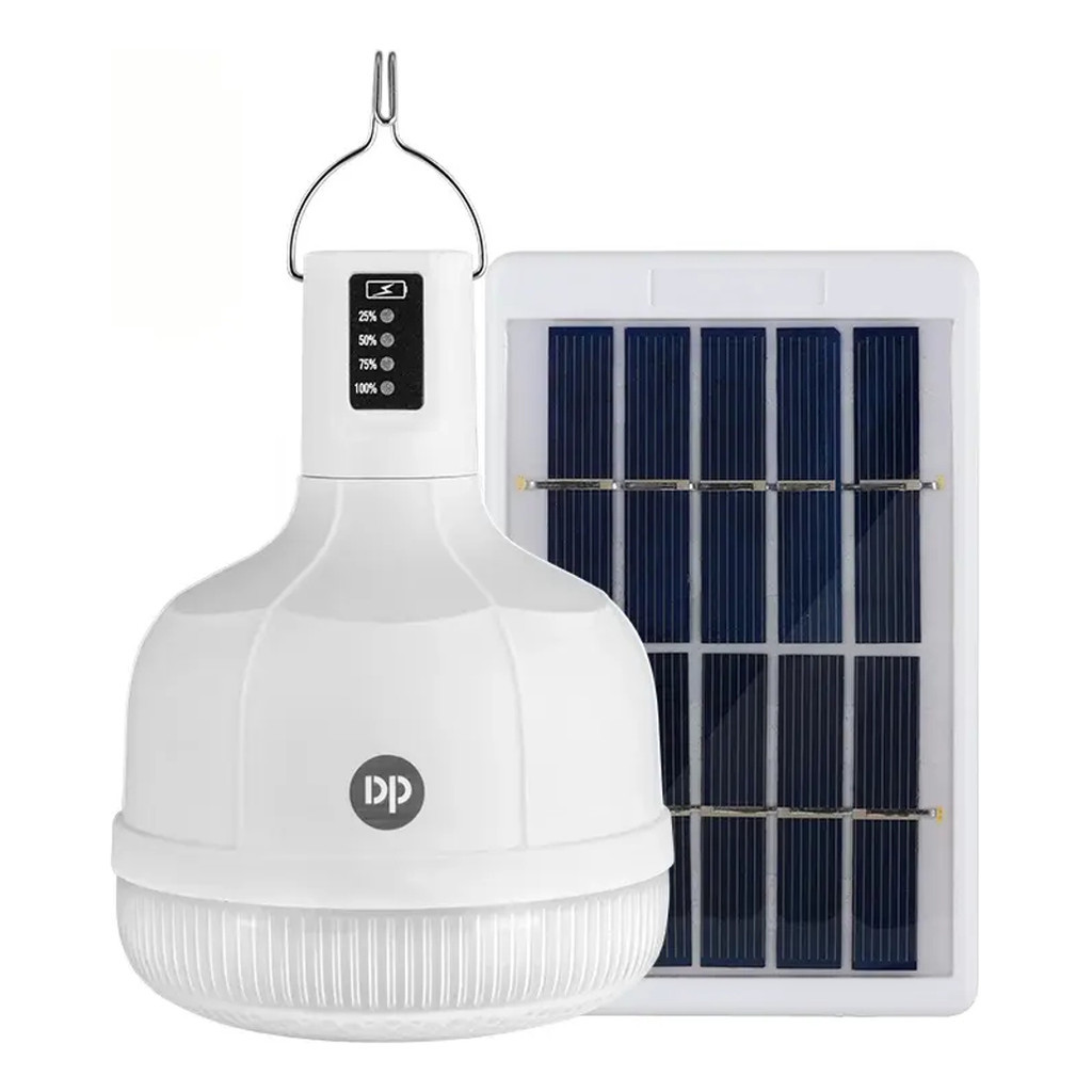 Lâmpada Led Solar 38w Emergência C/ Bateria 4000mah Usb