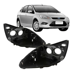 Par Carcaça Farol Para Ford Focus 2009 2010 2011 2012 2013