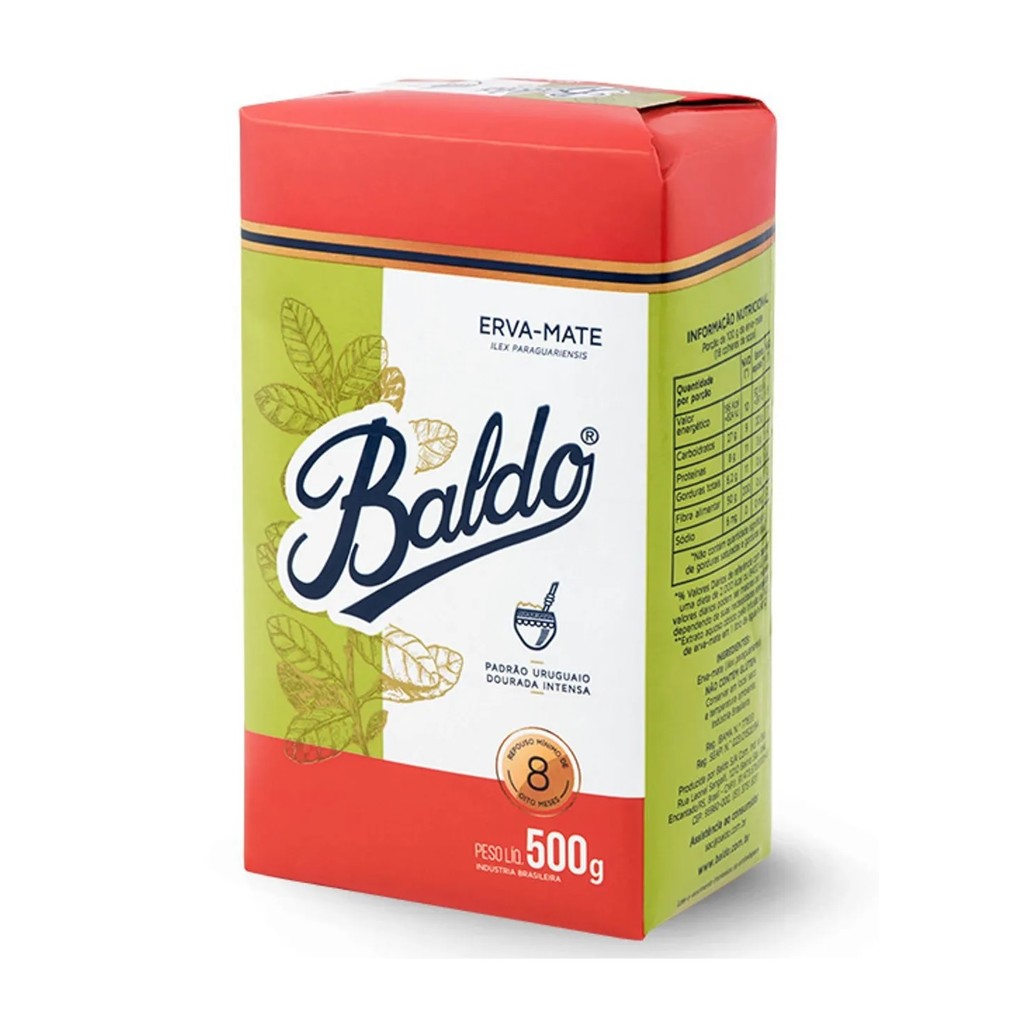 Erva Mate Chimarrão BALDO PADRÃO URUGUAIO descansada 1kg