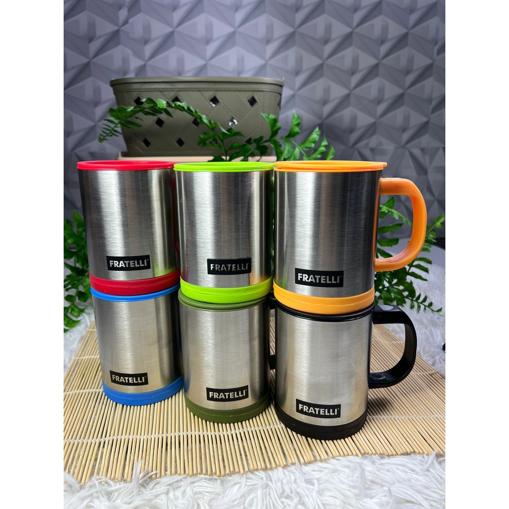 Caneca Elétrica Mixer Automática Inox 350ml – Mistura Sozinha Café, Achocolatado