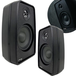 Kit 2 Caixas Som Ambiente Resistente Água140W 8 Ohms Pretas