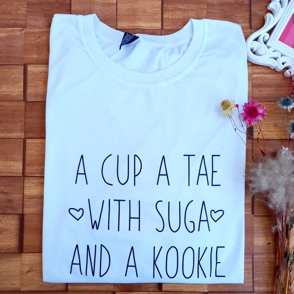 Camiseta Cup Tae Unissex  - Camiseta Tae e Suga  ( BTS ) Grupo kpop em Malha fria 10