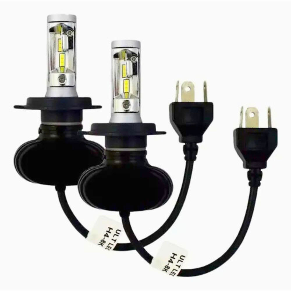 Par Lâmpadas Ultra Led Branco Frio Farol Automotivo Milha Aaatop R1 H4 em Oferta na Shopee