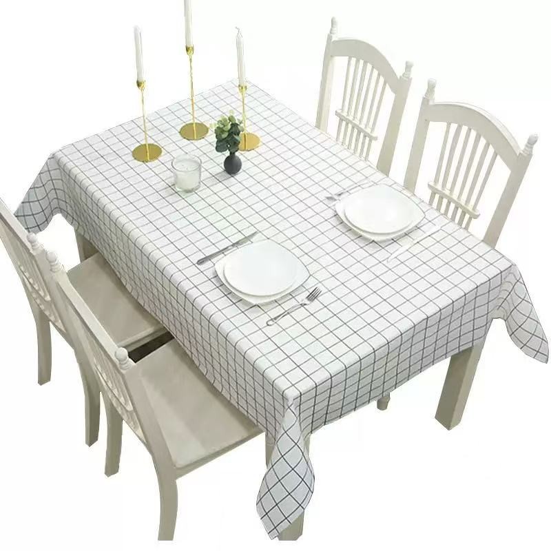 Detalhes do Toalha de Mesa Jantar Retangular 137x180cm Impermeável Modelo Xadrez