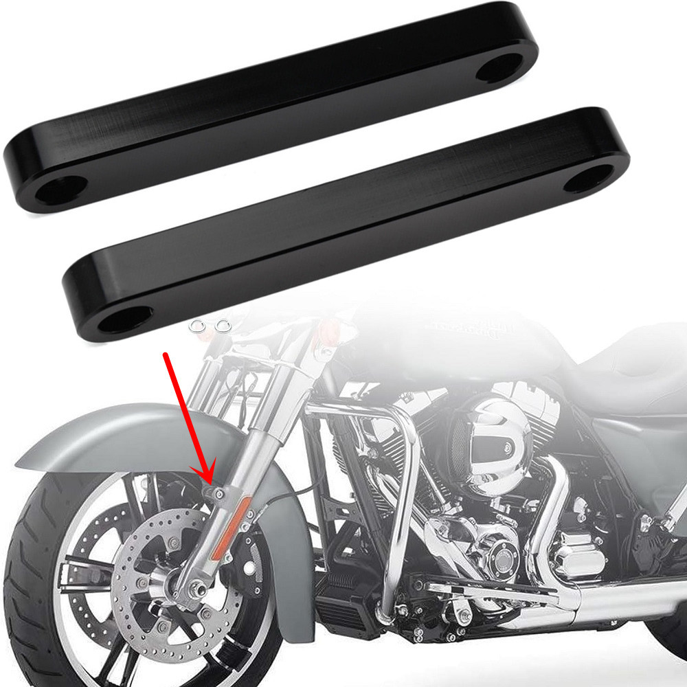 19/21/23 " Motocicleta Envoltório Roda Dianteira Fender Espaçadores Suporte De Montagem Para Harley Touring Electra Road