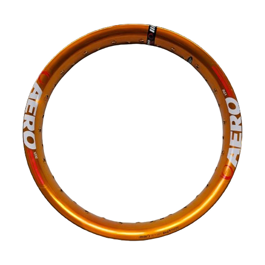 Aro Unitário Roda Viper Alumínio Modelo Aero Vpr 17x215 Traseiro Bros Xre 190 Crosser Dourado Cobre