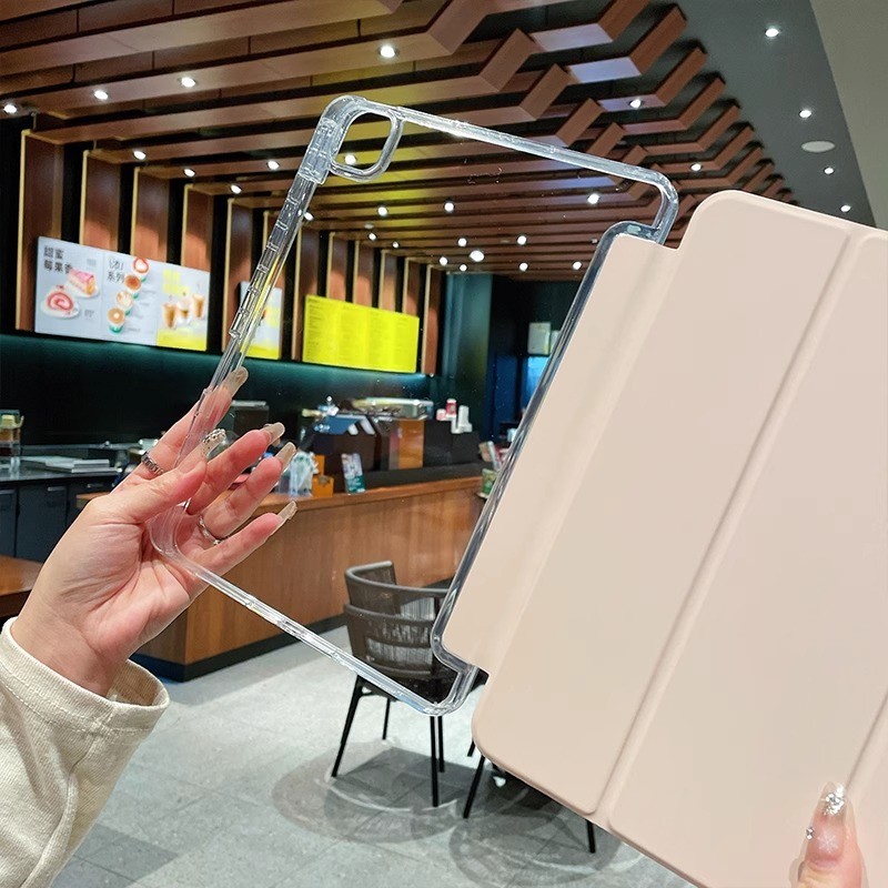 Capa Compatível com Transparente para  iPad 10/11(A16) e ipad Air ,Slot para Caneta, Sono Automático