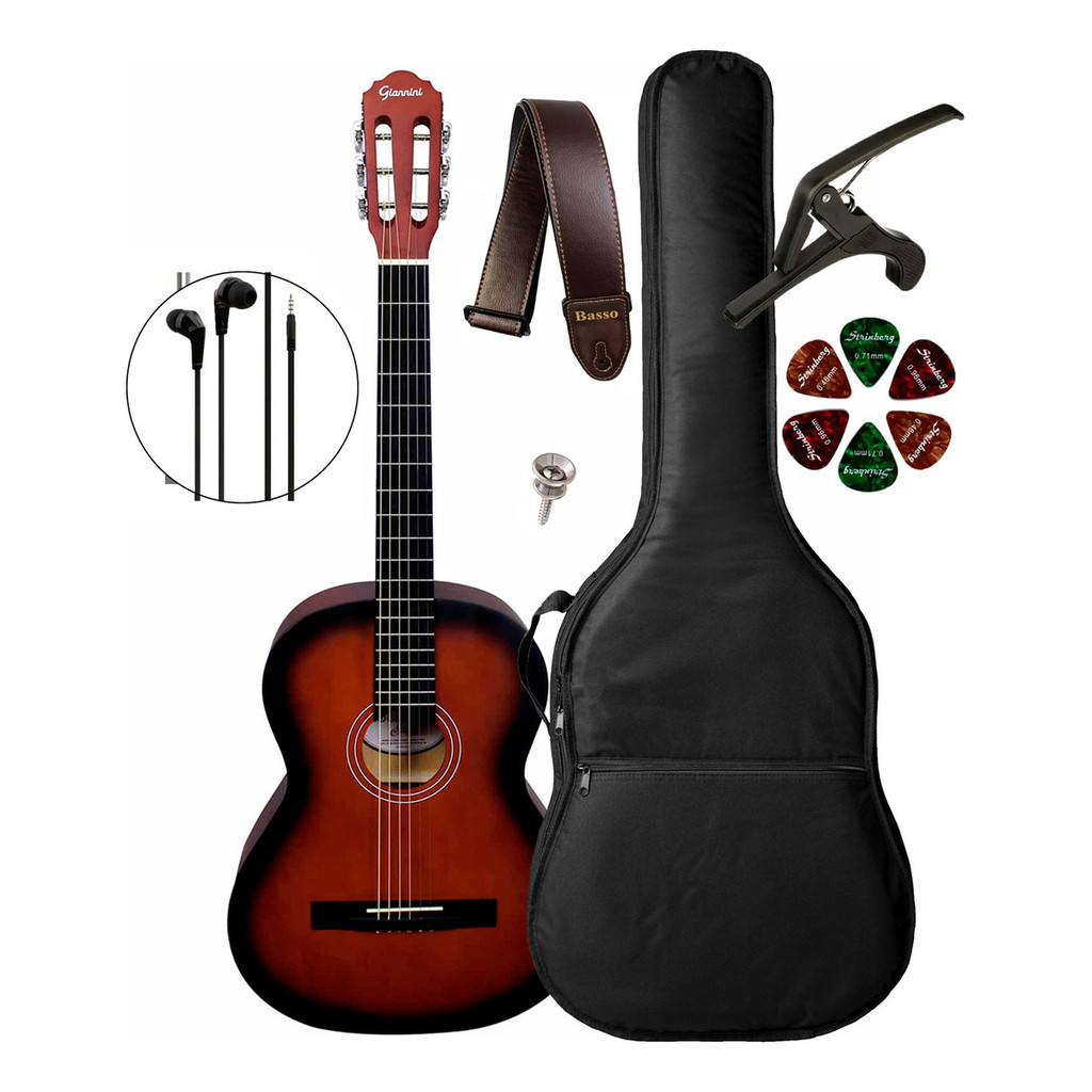 Violão Acústico Giannini S-14 Sbs + Capa Luxo E Acessórios