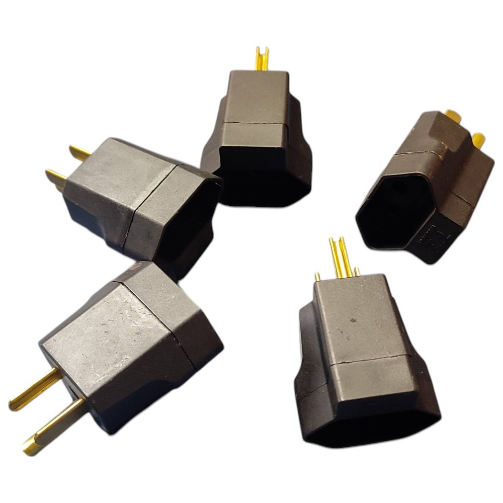 KIT 05 ADAPTADOR REVERSO DE PLUGUE NEMA PARA TOMADA NBR14136 CLASSE I