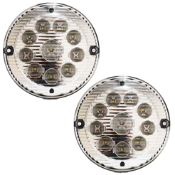 KIT 2 Lanterna Traseira Ré Ônibus Caminhão 155mm 10 LED 12V CR
