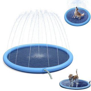 Piscina Tapete Chafariz Inflavel Pet Animais Cachorro Criança Diversao Verao Dias Quentes Ensolarado Veraneio