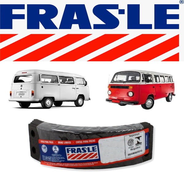 Lona Freio VW KOMBI  Traseira FRASLE VW275 em Oferta na Shopee
