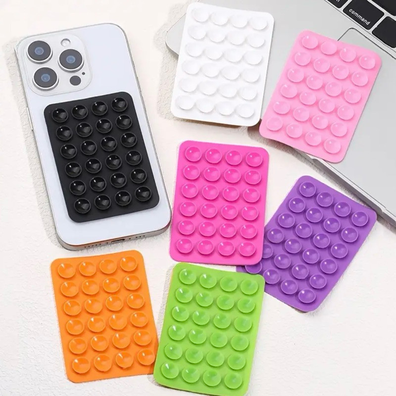 Kit de 1 ou 2 Suporte de Silicone Ventosas para Celular  Fixação em Espelhos e Superfícies Lisas Envio Rapido
