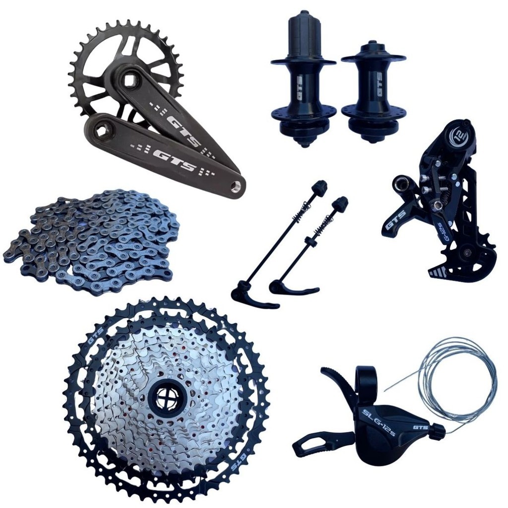 Kit Relação Transmissão Gts 12v 1x12v K7 11/50 Pedivela Fixo