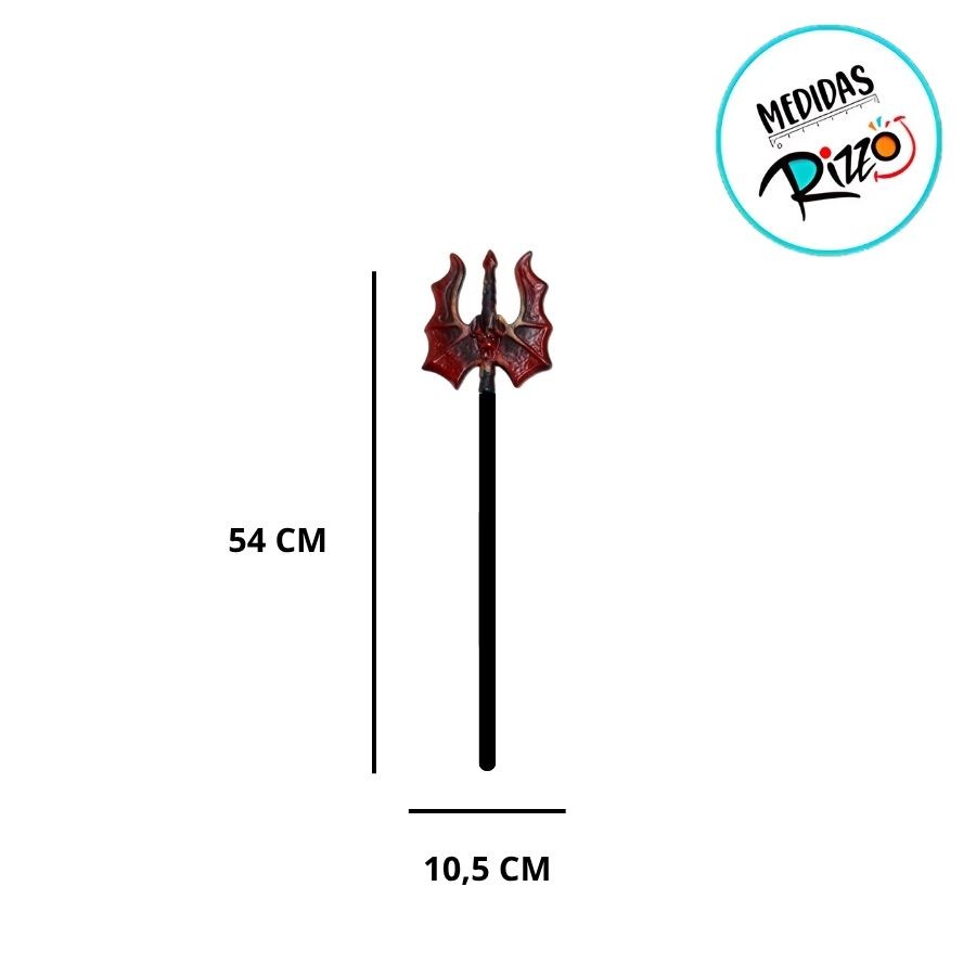 Adereço Halloween Tridente Do Diabo 54cm - Rizzo em Oferta na Shopee